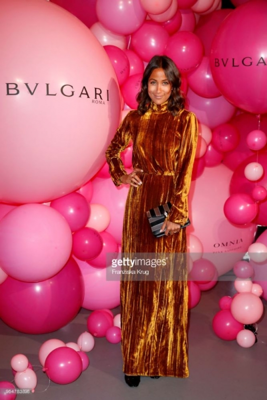 BERLIN, GERMANY - MAY 04: Rabea Schif during the Bulgari Omnia Pink Sapphire party on May 4, 2018 in Berlin, Germany. (Photo by Franziska Krug/Getty Images for Bulgari)